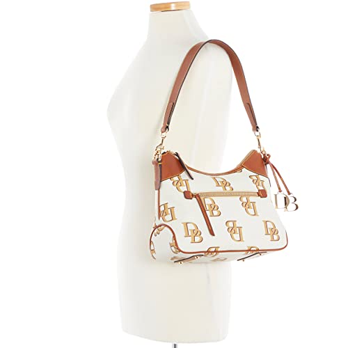Dooney & Bourke Handbag, Monogram Hobo Shoulder Bag - Beige - Dooney & Bourke Handbag, Monogram Hobo Shoulder Bag - Beige - Travelking