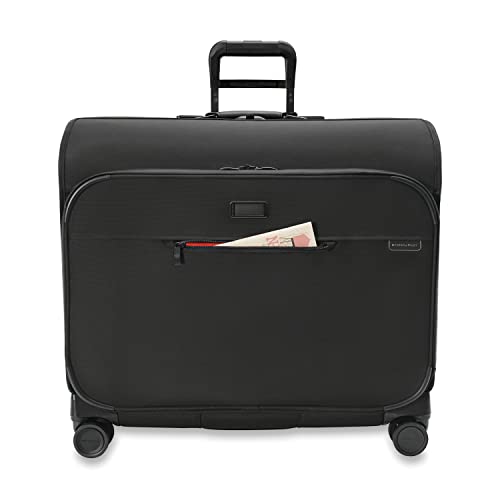 Briggs & Riley Baseline Garment Bags, Black, Deluxe Wardrobe Spinner - Briggs & Riley Baseline Garment Bags, Black, Deluxe Wardrobe Spinner - Travelking