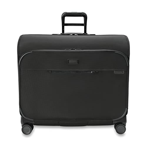 Briggs & Riley Baseline Garment Bags, Black, Deluxe Wardrobe Spinner - Briggs & Riley Baseline Garment Bags, Black, Deluxe Wardrobe Spinner - Travelking