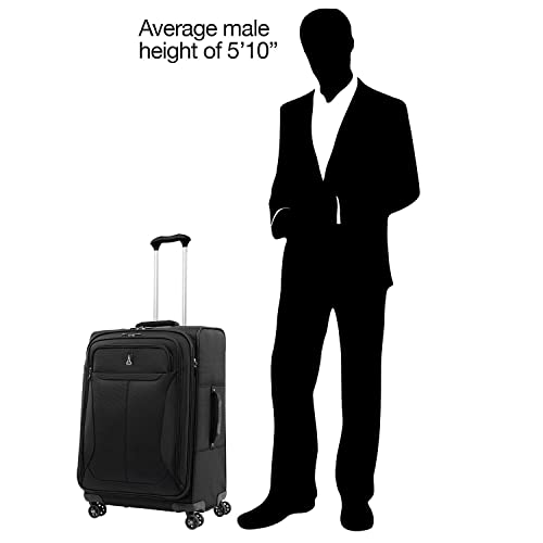 Travelpro Tourlite Softside Lightweight Expandable Spinner-Black - Travelpro Tourlite Softside Lightweight Expandable Spinner-Black - Travelking