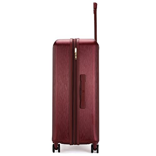 Badgley Mischka Diamond 3 Piece Expandable Luxury Luggage Set (Burgundy) - Badgley Mischka Diamond 3 Piece Expandable Luxury Luggage Set (Burgundy) - Travelking