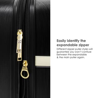 Badgley Mischka Grace Expandable 3 PC. Luggage Set - Badgley Mischka Grace Expandable 3 PC. Luggage Set - Travelking