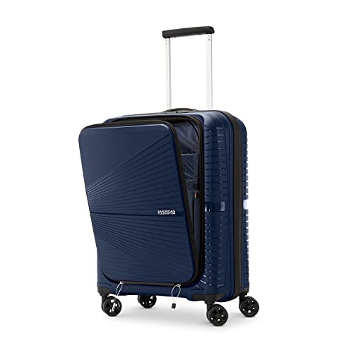 American Tourister Airconic Hardside Expandable Luggage, Navy Blue, Carry-On 20"