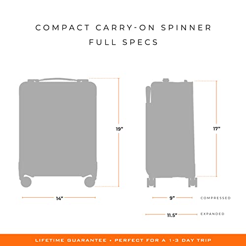 Briggs & Riley Spinners, Black, 19-inch Baseline Compact Carry-On - Briggs & Riley Spinners, Black, 19-inch Baseline Compact Carry-On - Travelking