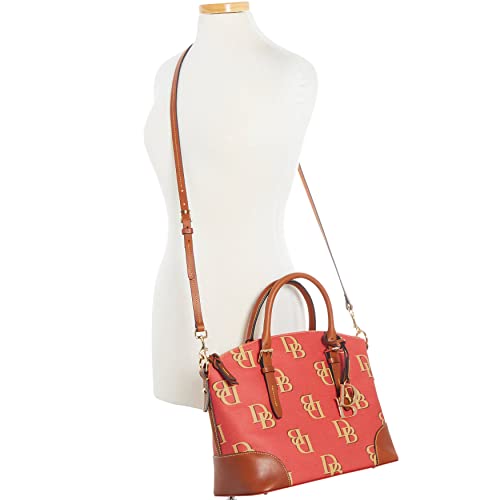 Dooney & Bourke Handbag, Monogram Domed Satchel - Red - Dooney & Bourke Handbag, Monogram Domed Satchel - Red - Travelking