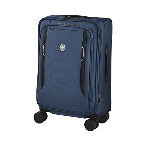 Victorinox WT 6.0 Softside Spinner Luggage, Blue, Expandable Carry-On - Victorinox WT 6.0 Softside Spinner Luggage, Blue, Expandable Carry-On - Travelking