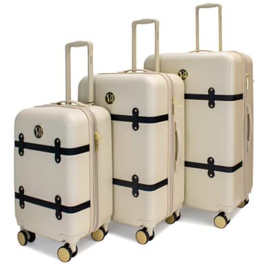 Badgley Mischka Grace Expandable 3 PC. Luggage Set - Badgley Mischka Grace Expandable 3 PC. Luggage Set - Travelking