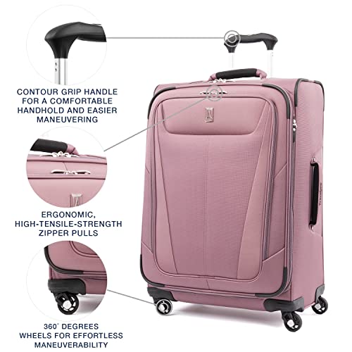 Travelpro Maxlite 5 Softside Expandable Luggage, Dusty Rose - Travelpro Maxlite 5 Softside Expandable Luggage, Dusty Rose - Travelking