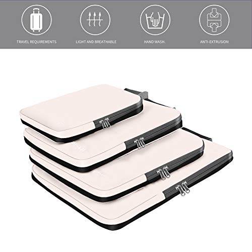 BAGAIL 4 Set Compression Packing Cubes Organizers - BAGAIL 4 Set Compression Packing Cubes Organizers - Travelking