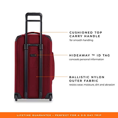 Briggs & Riley ZDX Upright Rolling Duffel Bag, Brick - Briggs & Riley ZDX Upright Rolling Duffel Bag, Brick - Travelking