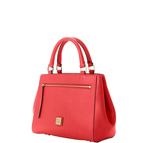 Dooney & Bourke Handbag, Saffiano Small Zip Satchel - Tomato - Dooney & Bourke Handbag, Saffiano Small Zip Satchel - Tomato - Travelking