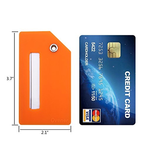 Silicone Luggage Tag with Name ID Card - Plane 5Pcs Orange - Silicone Luggage Tag with Name ID Card - Plane 5Pcs Orange - Travelking