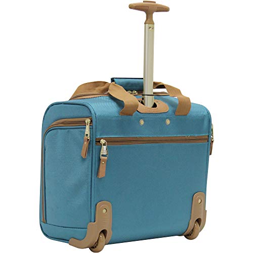 Steve Madden Harlo Teal Blue Underseat Carry-On - Lightweight, Multi-Compartment Design - Steve Madden Harlo Teal Blue Underseat Carry-On - Lightweight, Multi-Compartment Design - Travelking