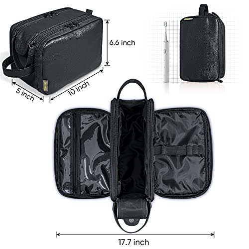 BALEINE Toiletry Bag for Men, Large Travel Toiletries Bags, Black - BALEINE Toiletry Bag for Men, Large Travel Toiletries Bags, Black - Travelking