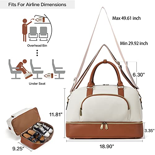 BOSTANTEN Weekender Leather Duffel Bag Carry On Large Tote - BOSTANTEN Weekender Leather Duffel Bag Carry On Large Tote - Travelking