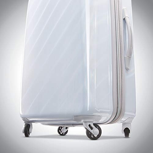 American Tourister Moonlight Hardside Expandable Luggage, White - American Tourister Moonlight Hardside Expandable Luggage, White - Travelking