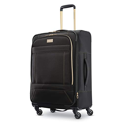 American Tourister Belle Voyage Softside Luggage with Spinner Wheels, Black - American Tourister Belle Voyage Softside Luggage with Spinner Wheels, Black - Travelking
