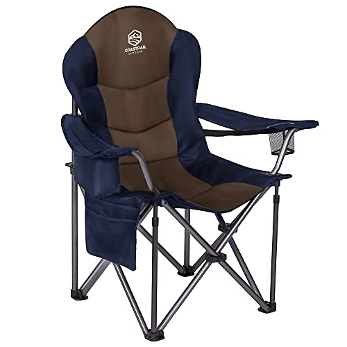 Coastrail Outdoor Padded Camping Chair with Lumbar Back Support - Coastrail Outdoor Padded Camping Chair with Lumbar Back Support - Travelking