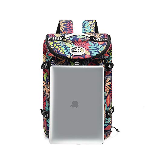 Floral Duffel Bag Backpack with Shoes Compartment for travel - Floral Duffel Bag Backpack with Shoes Compartment for travel - Travelking