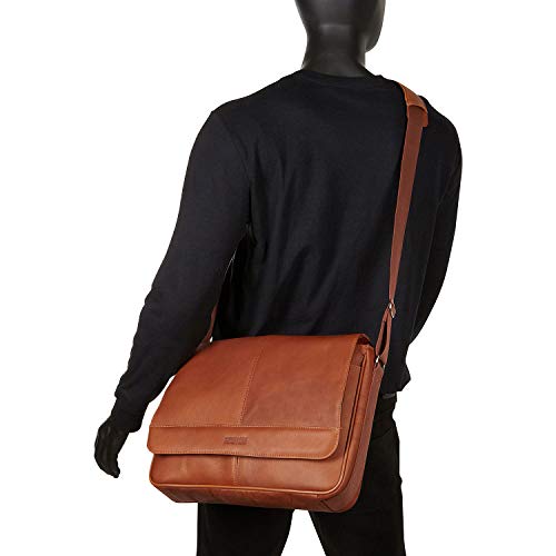 KENNETH COLE REACTION Messenger Full-Grain Colombian Leather Day Bag - KENNETH COLE REACTION Messenger Full-Grain Colombian Leather Day Bag - Travelking