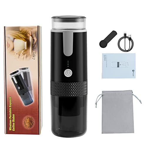 Frossvt Portable Electronic Coffee Maker, Rechargeable Espresso Machine, Mini Car Coffee Make Using Ground Coffee & Espresso Pods for Travel Camping Office Home - Frossvt Portable Electronic Coffee Maker, Rechargeable Espresso Machine, Mini Car Coffee Make Using Ground Coffee & Espresso Pods for Travel Camping Office Home - Travelking