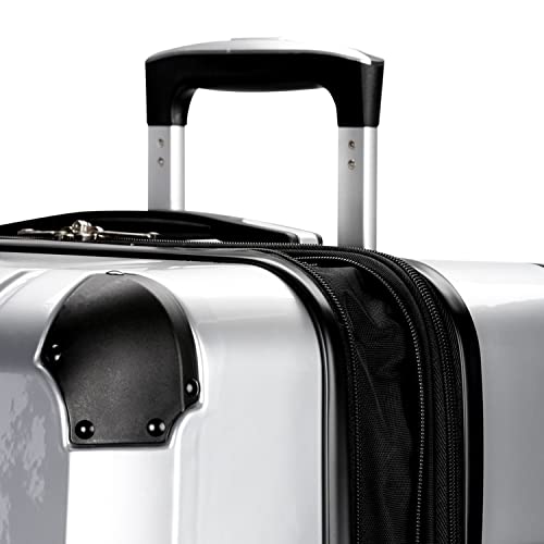 SwissGear 7782 24-Inch Expandable Hardside Spinner Luggage - Durable, Multi-Directional Wheels, Silver - SwissGear 7782 24-Inch Expandable Hardside Spinner Luggage - Durable, Multi-Directional Wheels, Silver - Travelking