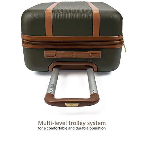 Badgley Mischka Mia 3 Piece Expandable Retro Luggage Set - Badgley Mischka Mia 3 Piece Expandable Retro Luggage Set - Travelking