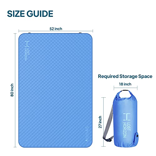 LostHorizon Airsoft 4.5” Thick Self Inflating Sleeping Pad with Solid Foam - LostHorizon Airsoft 4.5” Thick Self Inflating Sleeping Pad with Solid Foam - Travelking