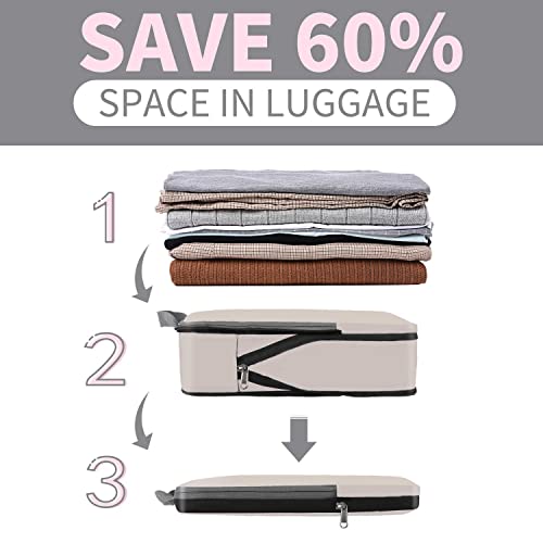 BAGAIL 4 Set Compression Packing Cubes Organizers - BAGAIL 4 Set Compression Packing Cubes Organizers - Travelking
