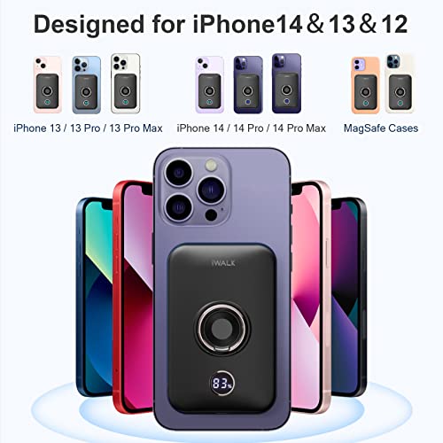 iWALK Magnetic Wireless Power Bank, 6000mAh Portable Charger - iWALK Magnetic Wireless Power Bank, 6000mAh Portable Charger - Travelking