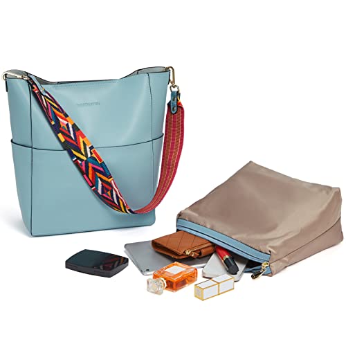 Light Blue Women's Leather Designer Handbag for Travel, Leisure - Light Blue Women's Leather Designer Handbag for Travel, Leisure - Travelking