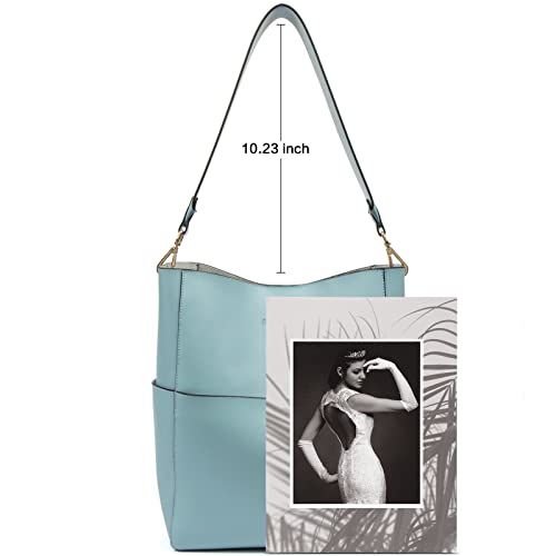 Light Blue Women's Leather Designer Handbag for Travel, Leisure - Light Blue Women's Leather Designer Handbag for Travel, Leisure - Travelking