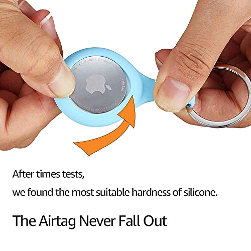 4 Pack Silicone Case for Airtags with Keychain, Protective Cover's Only - 4 Pack Silicone Case for Airtags with Keychain, Protective Cover's Only - Travelking