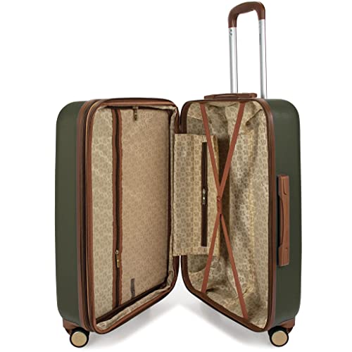 Badgley Mischka Mia 3 Piece Expandable Retro Luggage Set - Badgley Mischka Mia 3 Piece Expandable Retro Luggage Set - Travelking