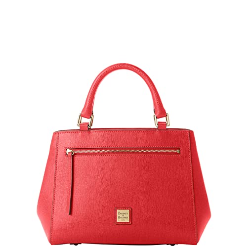 Dooney & Bourke Handbag, Saffiano Small Zip Satchel - Tomato - Dooney & Bourke Handbag, Saffiano Small Zip Satchel - Tomato - Travelking