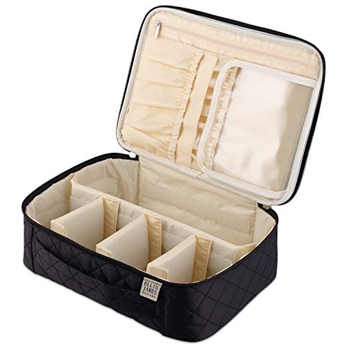 Ellis James Designs Extra Large Makeup Bag With Compartments - Ellis James Designs Extra Large Makeup Bag With Compartments - Travelking