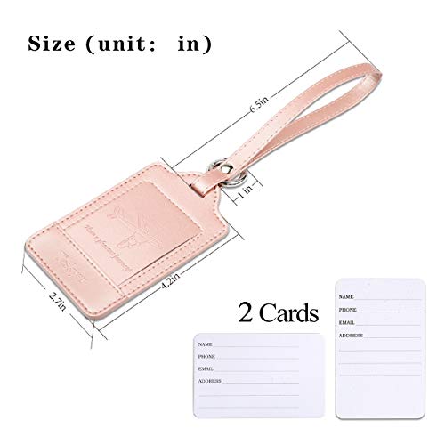Teskyer Luggage Tags, 3 Pack PU Leather, Privacy Protection - Teskyer Luggage Tags, 3 Pack PU Leather, Privacy Protection - Travelking
