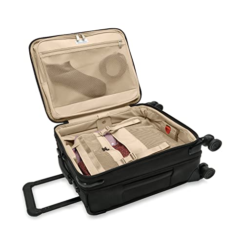 Briggs & Riley Spinners, Black, 19-inch Baseline Compact Carry-On - Briggs & Riley Spinners, Black, 19-inch Baseline Compact Carry-On - Travelking