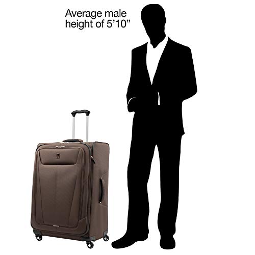 Travelpro Maxlite 5 Softside Expandable Spinner Wheel Luggage, Mocha Brown - Travelpro Maxlite 5 Softside Expandable Spinner Wheel Luggage, Mocha Brown - Travelking