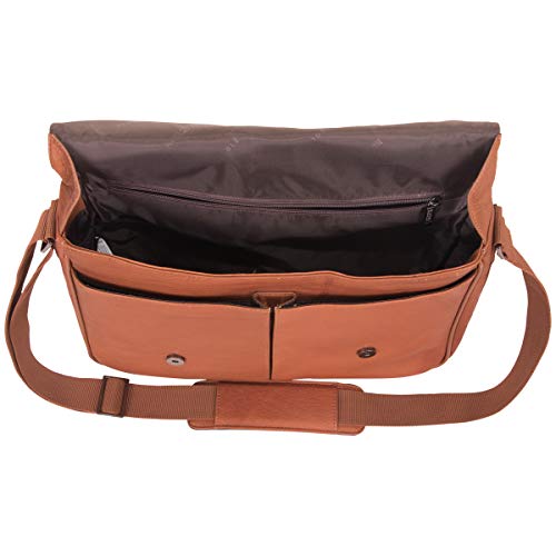KENNETH COLE REACTION Messenger Full-Grain Colombian Leather Day Bag - KENNETH COLE REACTION Messenger Full-Grain Colombian Leather Day Bag - Travelking