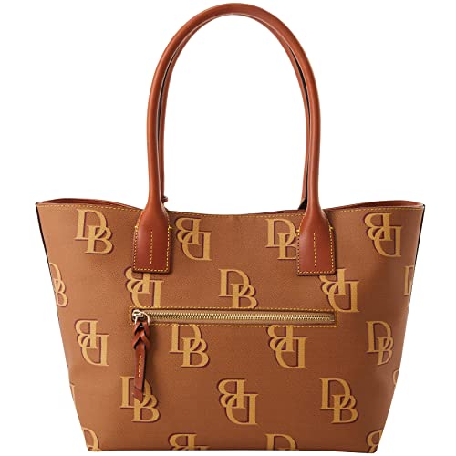 Dooney & Bourke Handbag, Monogram Small Russel Tote - Saddle - Dooney & Bourke Handbag, Monogram Small Russel Tote - Saddle - Travelking