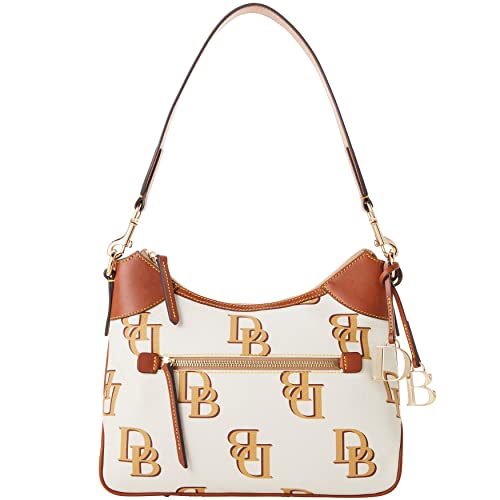 Dooney & Bourke Handbag, Monogram Hobo Shoulder Bag - Beige - Dooney & Bourke Handbag, Monogram Hobo Shoulder Bag - Beige - Travelking