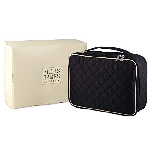Ellis James Designs Extra Large Makeup Bag With Compartments - Ellis James Designs Extra Large Makeup Bag With Compartments - Travelking