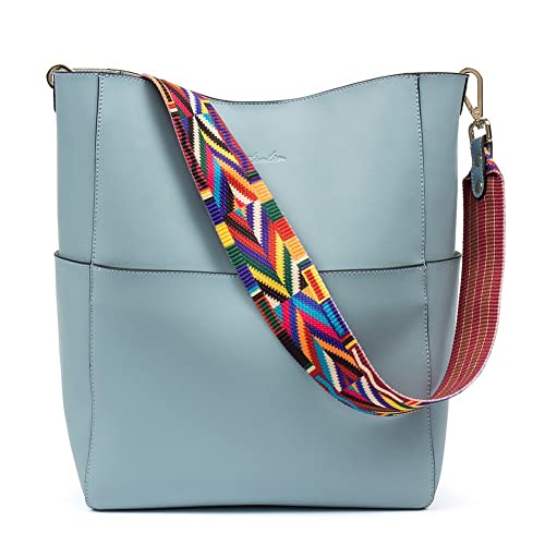 Light Blue Women's Leather Designer Handbag for Travel, Leisure - Light Blue Women's Leather Designer Handbag for Travel, Leisure - Travelking