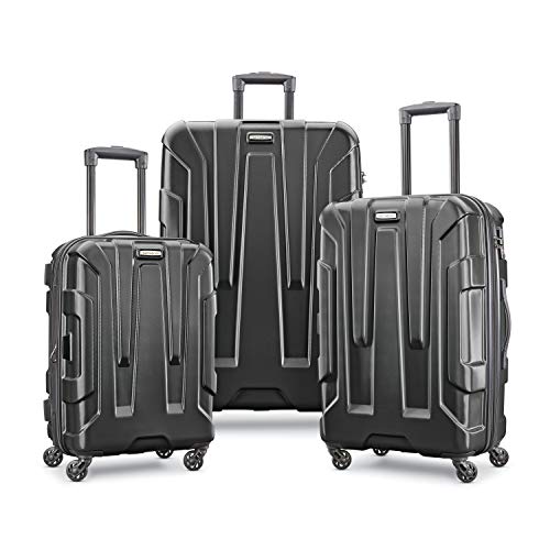 Samsonite Centric Hardside Expandable Luggage with Spinner Wheels, Black 24"