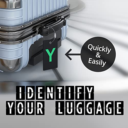 Luggage Initial Bag Tag - Fully Bendable - Stainless Steel Loop - Luggage Initial Bag Tag - Fully Bendable - Stainless Steel Loop - Travelking