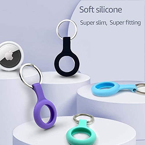 4 Pack Silicone Case for Airtags with Keychain, Protective Cover's Only - 4 Pack Silicone Case for Airtags with Keychain, Protective Cover's Only - Travelking
