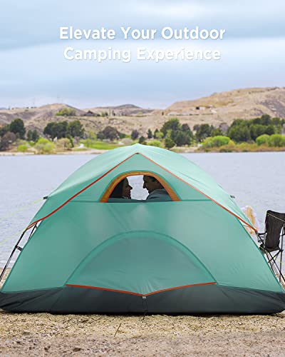 Ciays Camping Tent 4 Person Waterproof Family Tent with Removable Rainfly - Ciays Camping Tent 4 Person Waterproof Family Tent with Removable Rainfly - Travelking