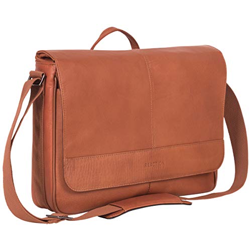 KENNETH COLE REACTION Messenger Full-Grain Colombian Leather Day Bag - KENNETH COLE REACTION Messenger Full-Grain Colombian Leather Day Bag - Travelking