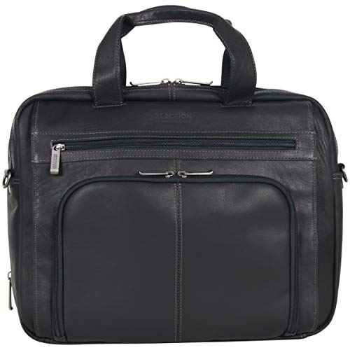 Kenneth Cole Reaction Manhattan Colombian Leather Laptop Briefcase - Kenneth Cole Reaction Manhattan Colombian Leather Laptop Briefcase - Travelking